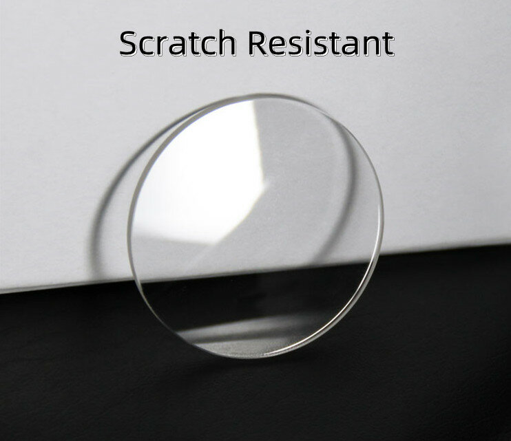 Montre en verre saphir plat des deux côtés, verre rond transparent, épaisseur 2.5mm, diamètre 23mm-32.5mm, YZC2380