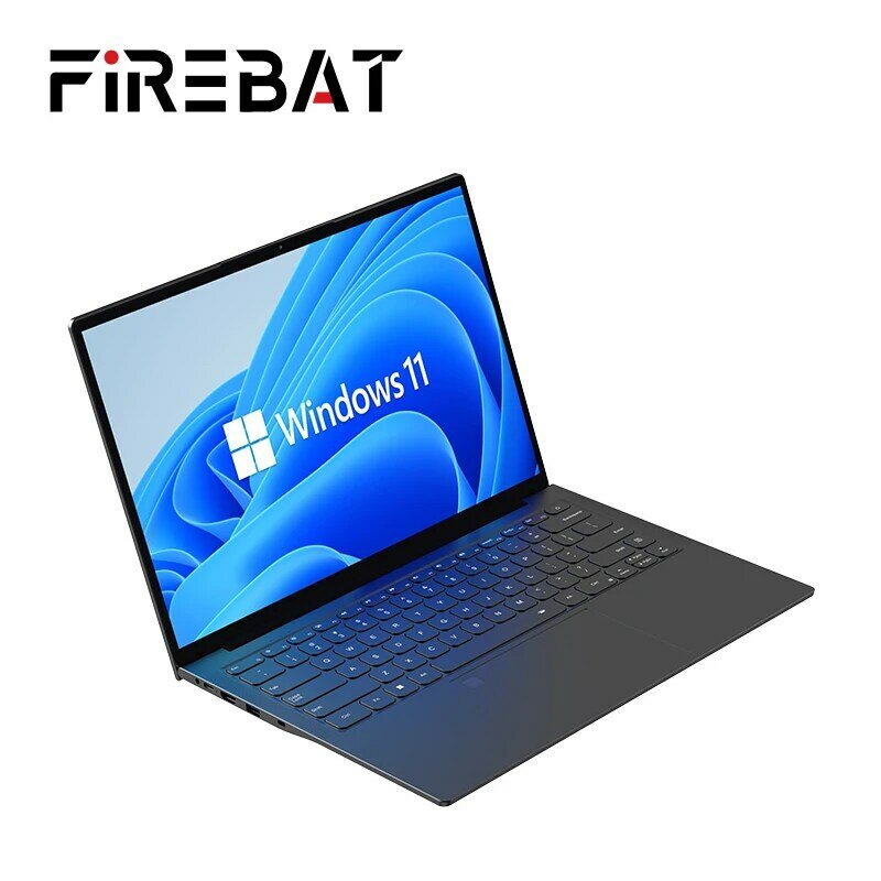 FIREBAT A16 produk baru 16 inci 100% sRGB Ultra ramping DDR4 16G RAM 1TB 1920*1200 Laptop Notebook Intel N100 portabel sidik jari