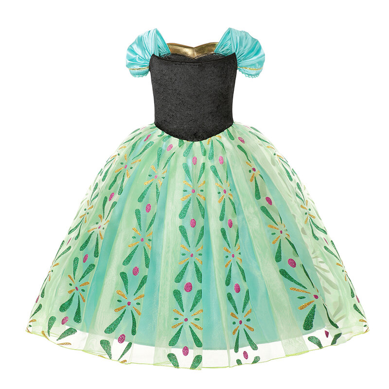 Frozen Elsa Anna sukienki dla dzieci letnie ubrania dla dzieci sukienka księżniczki dziewczyny kostiumy Cosplay Halloween przebranie na przyjęcie urodzinowe