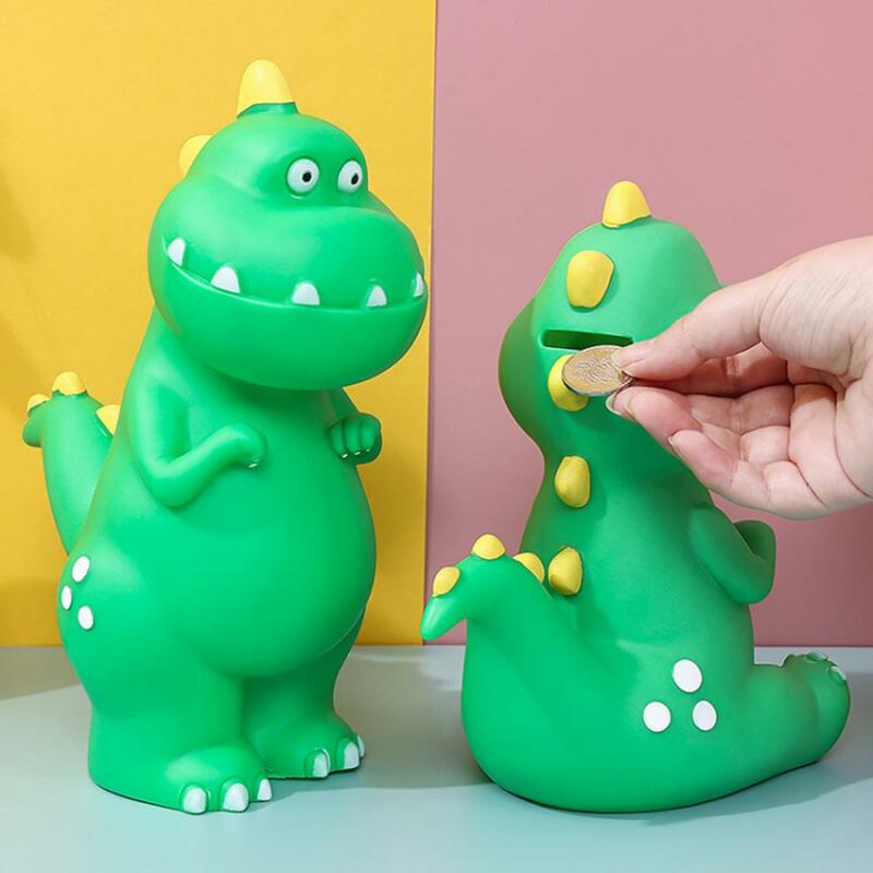 Hucha de dinosaurio de colores para niños y niñas, alcancía de gran capacidad, soporte multifuncional para ahorro de dinero, cumpleaños