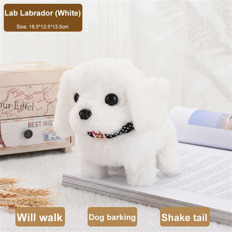 1 ~ 8PCS simulazione elettronica per animali domestici Smart Dog Walk Bark Nod Wag Tail Electric Plush Animal Baby Kid peluche regalo di natale animali domestici