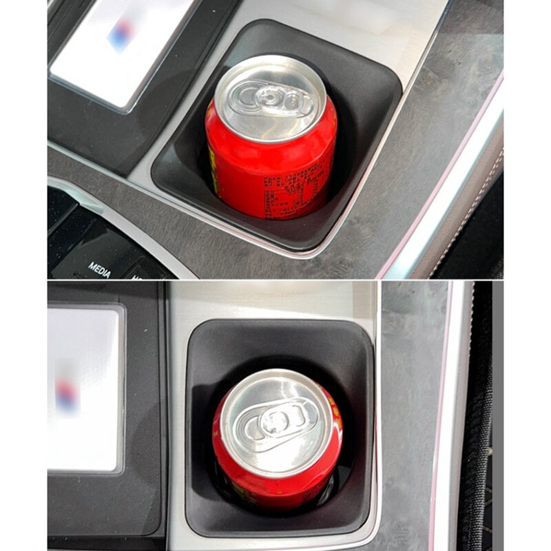 Scatola portaoggetti per portabicchieri per auto supporto per bevande fisso con Pad antiscivolo per parti di automobili BMW X5 2022