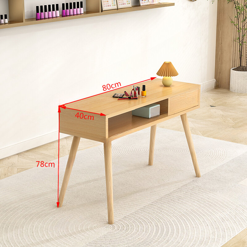 Scrivania Per Unghie in legno Design Kawaii Manicure estetico Tavolo Per Unghie organizzatore tecnico Tavolo Per mobili da salone