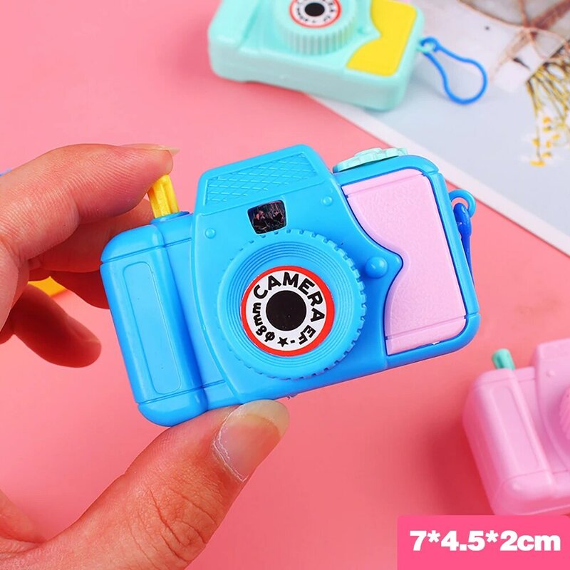 Mini Cute Simulation Kaleidoscope Camera Children's Toy Movie Viewing Camera Color Cognition No Batteries Baby Toy Camera Gift