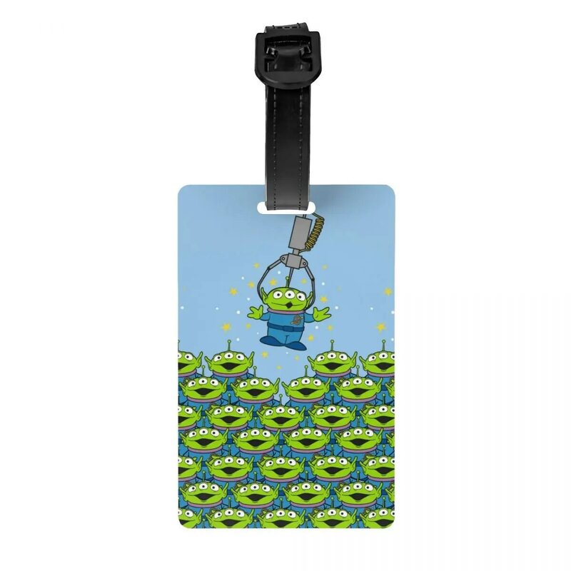 Custom Cartoon Toy Story Aliens Luggage Tags Custom Baggage Tags Privacy Cover Name ID Card