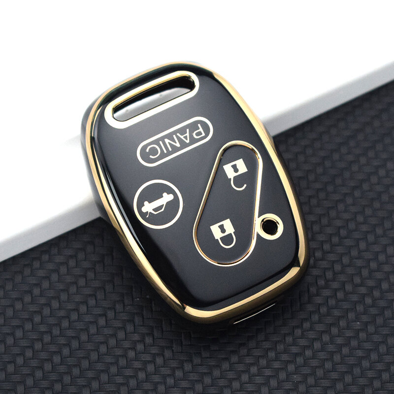กระเป๋าใส่กุญแจมีฝาปิดเคสกุญแจรถยนต์ TPU สำหรับ Honda Accord CRV PILOT Civic 2003 2007 2008 2009 2010 2011 2013 2012