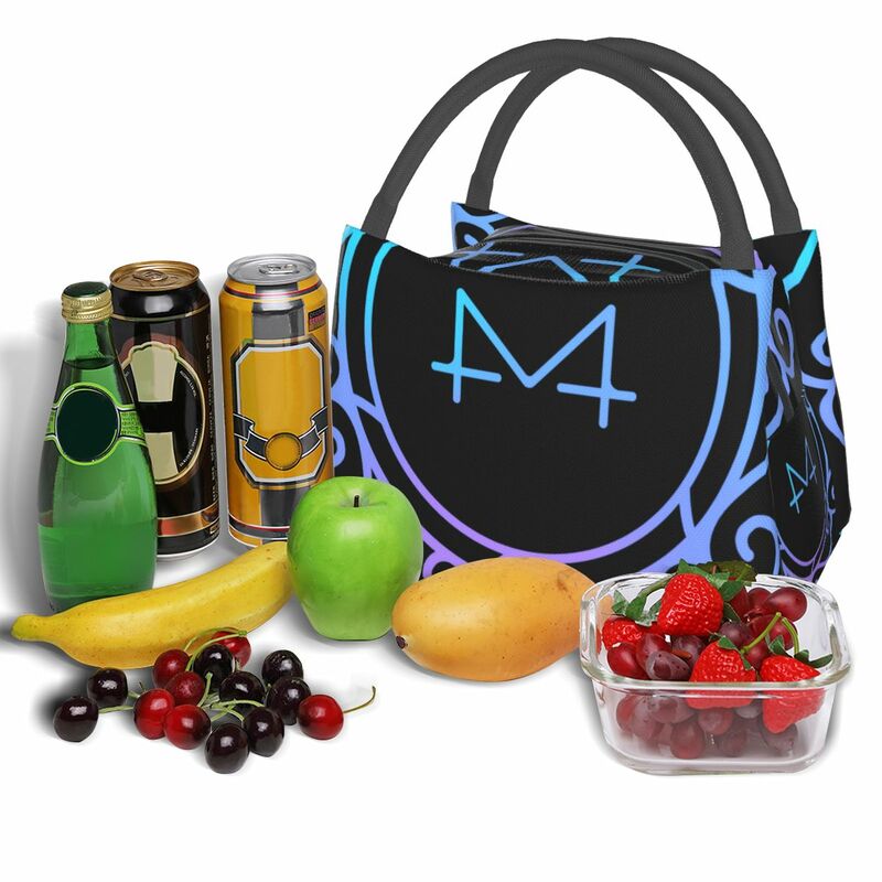 Белая сумка MAMAMOO с логотипом ветра, портативная изоляционная сумка для охладителя, пищевой термоконтейнер для офиса