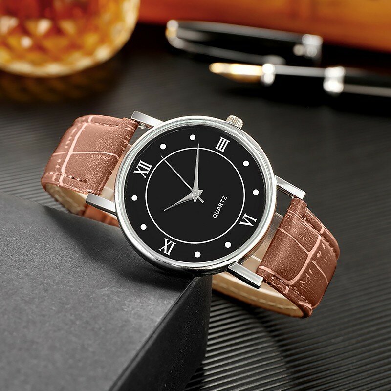 Zakelijke Heren Leren Horloge Eenvoudige Heren Outdoor Sport Horloge Luxe Nieuwe Mode Heren Horloge Cadeau Relogio Masculino