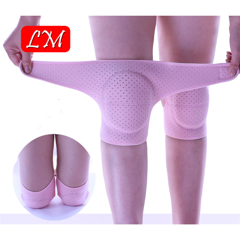 Esportes elásticos compressão joelheiras protetor de joelho elástico engrossado eva suporte cinta de joelho para dança treino treinamento