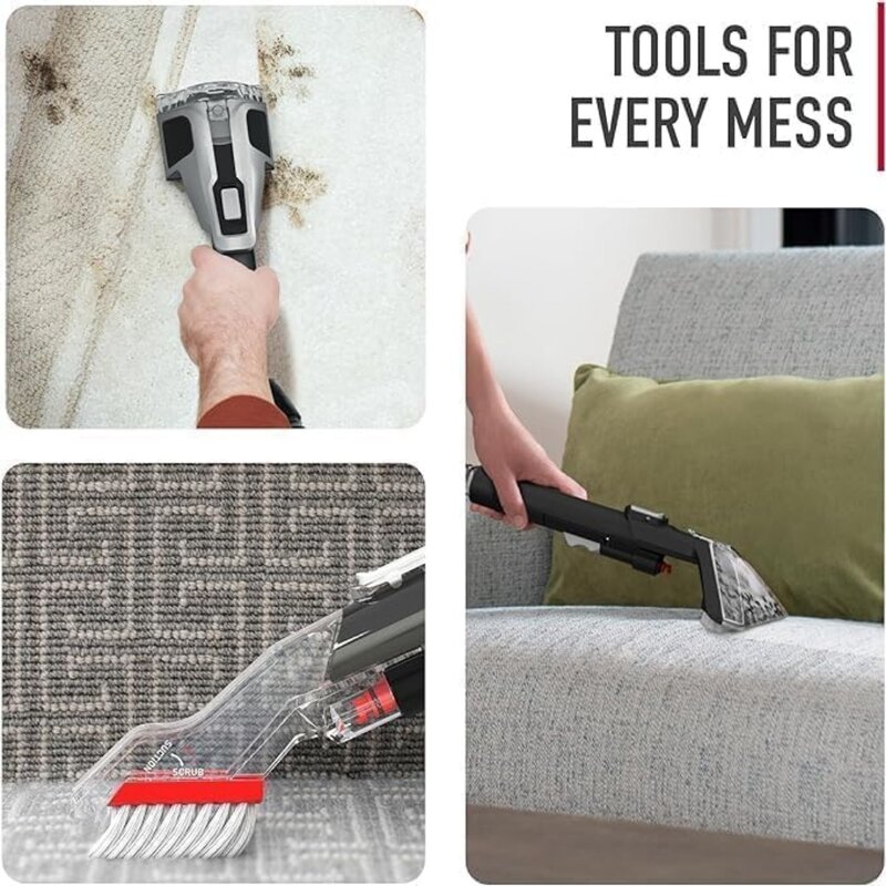 Hoover CleanSlate Plus limpiador portátil de alfombras y tapicería, máquina limpiadora de alfombras