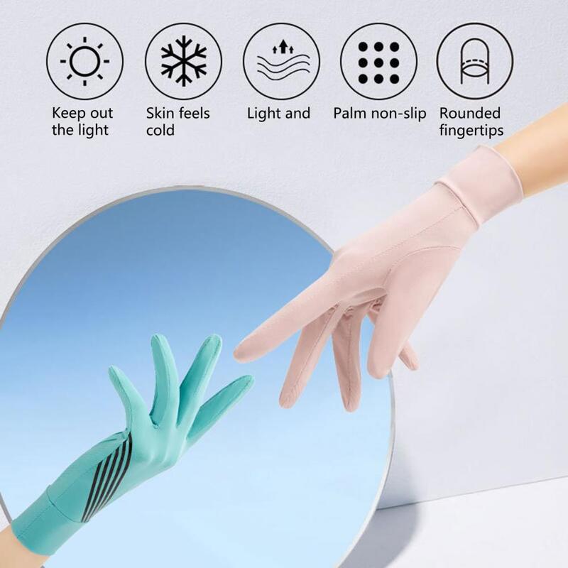 Rękawice antyalergiczne rękawiczki do jazdy 5 kolorów ochrona przeciwsłoneczna unikatowy filtr przeciwsłoneczny lodowy jedwab cienkie rękawiczki