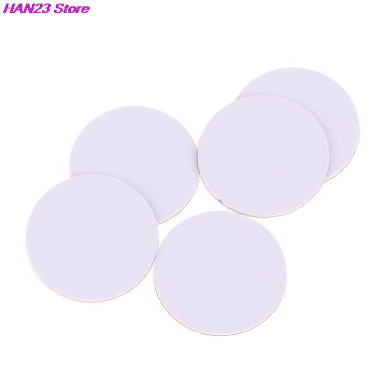 5Pcs 18mm 25mm 125Khz RFID Tags EM4305 T5577 Writable Stickers Proximity Cards Rewritable Adhesive Label For RFID Copier