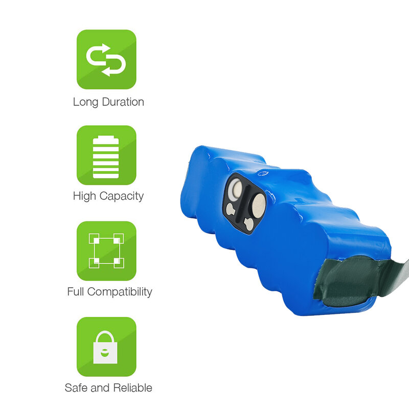 Литий-ионный аккумулятор для пылесоса iRobot Roomba 5000, 14,4, 500, 600, 700, 800, 510, 530, 550, 560, 580