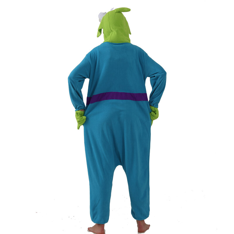 Ropa de cuerpo completo de forro polar para adultos, disfraz de Cosplay de Alien Kigurumi, ropa de dormir de Anime, Pijamas de una pieza, Navidad y Halloween