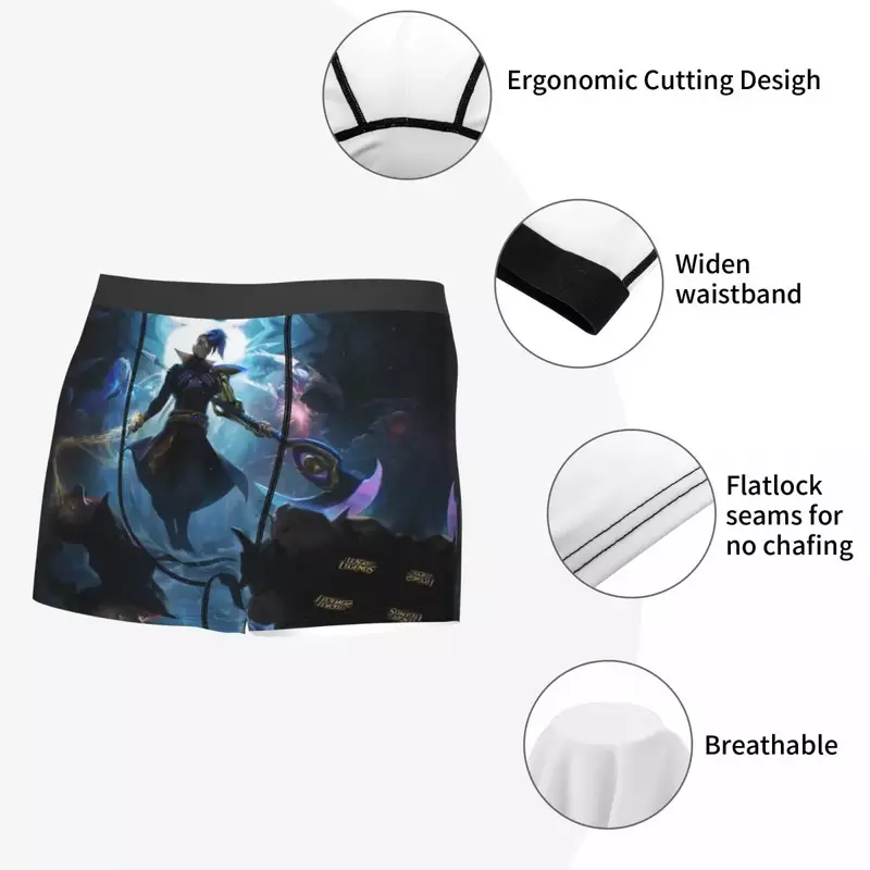 Kayn LOL League of Legends Game Underpants Homme Panties Male Underwear Sexy Shorts Boxer Briefs