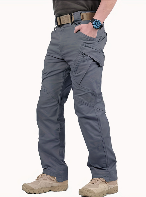 Pantalones tácticos militares de la ciudad para hombres, pantalones elásticos del ejército de combate SWAT, muchos bolsillos, impermeables, resistentes al desgaste, pantalones Cargo Casuales