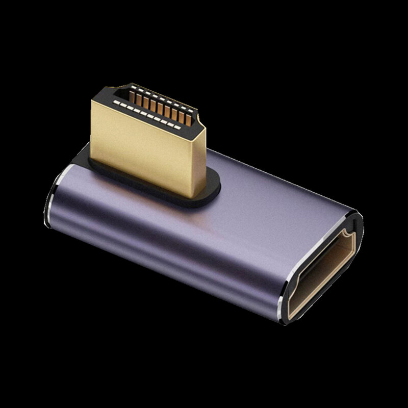 Interfaz compatible con HDMI de codo 8k, adaptador macho a hembra Compatible con HDMI, 48mbps (mb/s), multifunción