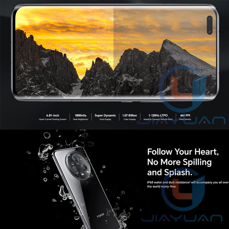 Global Version Original Honor Magic 5 Pro 6.81" 120Hz Screen Snapdragon 8 Gen 2 MagicOS 7.1 Battery 5100mAh IP68 NFC Smartphone