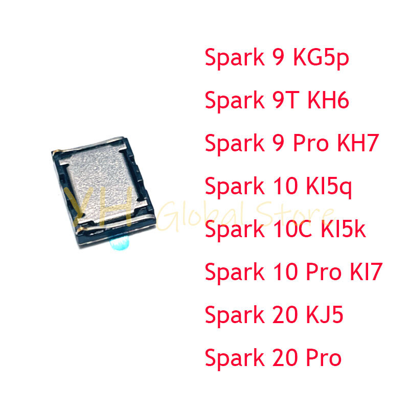 ลำโพง20ชิ้นสำหรับ tecno Spark 9T 10C 9 10 20 Pro KG5 KH6 KH7 KI5 KI7 KJ5ลำโพงเสียงกริ่งริงเกอร์ Flex