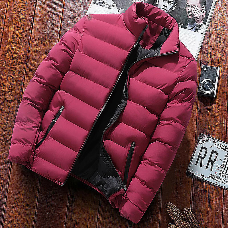 2023 nowa zimowa ciepła kurtka rozpinana lekka męska kurtka z pikowanym ocieplana odzież wierzchnia kardiganem męska odzież Streetwear
