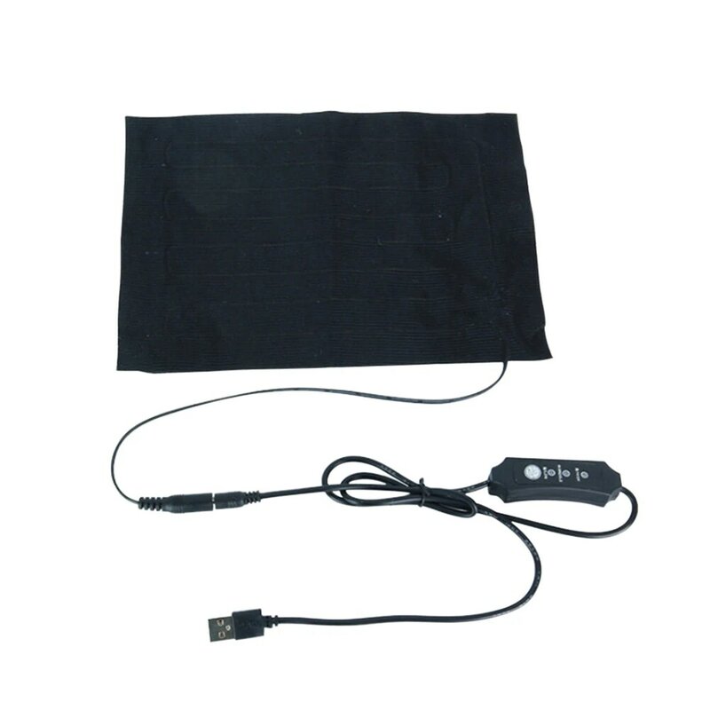 Blanket Portable Thermal USB Charging Camping DIY 3 Gear Travel Heating Pad Electric Winter Practical Outdoors Waist Protective