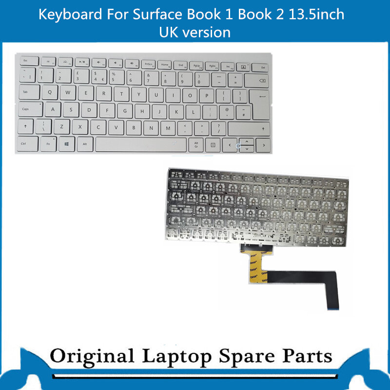 Asli untuk MIcrosoft Surface Book 1 1705 1704 1703 Keyboard DE Jerman Inggris versi 13.5 inci diuji dengan baik