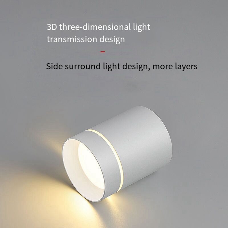 LED typu Downlight reflektor sufitowy 220V 12W światło montaż powierzchniowy
