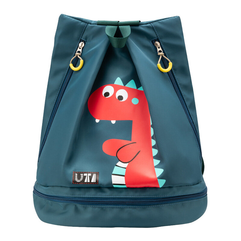 Водонепроницаемая сумка для плавания, нейлоновый мультяшный пляжный рюкзак для влажного и сухого путешествия с независимой обувью для детей