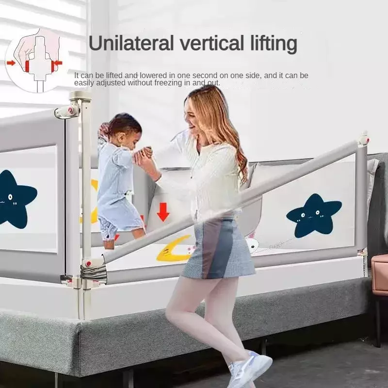 Baby Safety Bed Fence Protecting Infants and Child From Falling Out of Bed During Sleep Infant Fall Protection Fence Crib Baffle