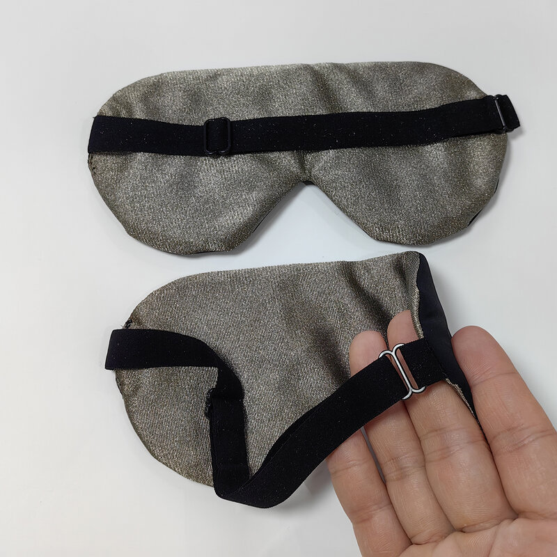 Health Protection Silver Fiber Eyeshade Antibacteriano Eye Cover Repetitivo para Uso a Longo Prazo Soft Anti-radiação