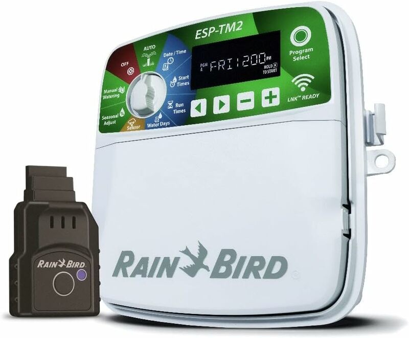 Rain-Bird ESP-TM2 dalam dan luar ruangan, kotak pengatur waktu WiFi irigasi dalam ruangan luar ruangan dan Tautan tinta WiFi Upgrade ponsel nirkabel