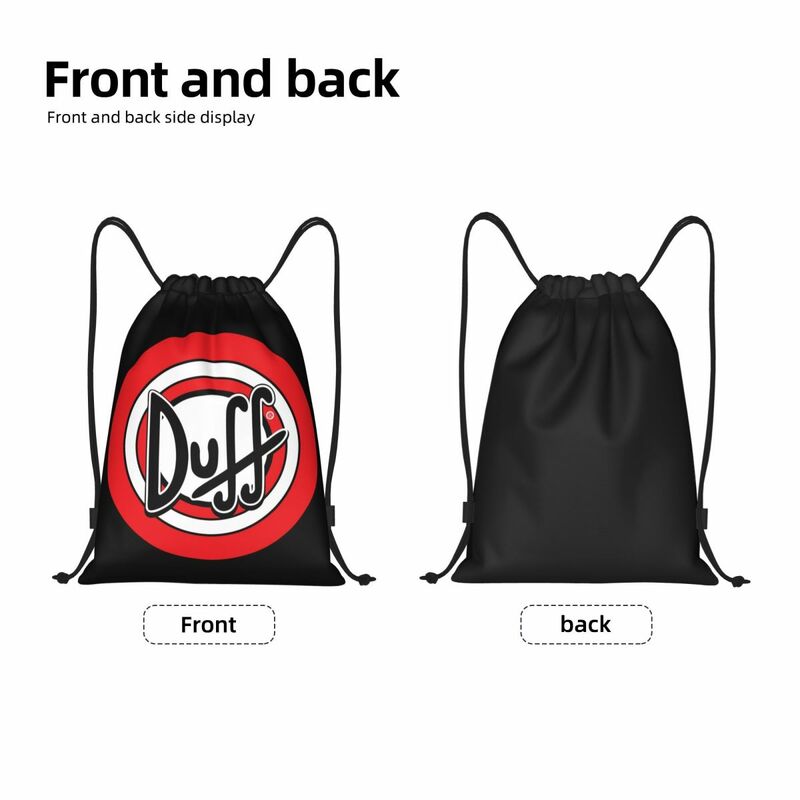 Custom Duff Beer Drawstring Backpack Bags Women Men Lightweight Gym Sports Sackpack Sacks for Yoga