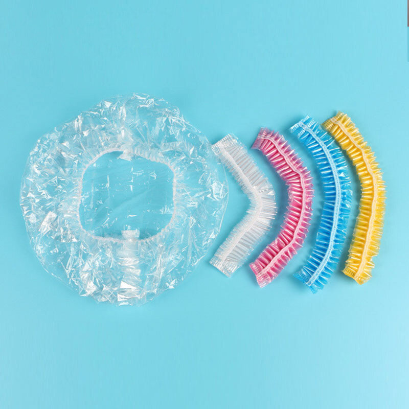 Nowe jednorazowe elastyczne czepki kąpielowe jednorazowe czepki kąpielowe jednorazowe czapki dla hotelu SPA Salon fryzjerski akcesoria łazienkowe