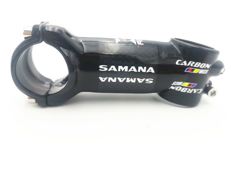 Стержень шоссейного велосипеда SAMANA WCS, алюминиевый стержень из углеродного волокна, стержень горного велосипеда, запчасти для горного велосипеда 31,8*60-120 мм, черный глянцевый 3K