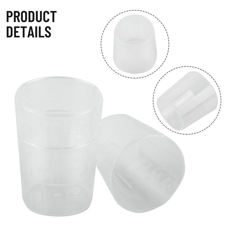 20pcs 15/30/50ml Transparent Plastics Measure Cups Double-scale Medicine Measuring Cup Separating Cups Container For Kitchens