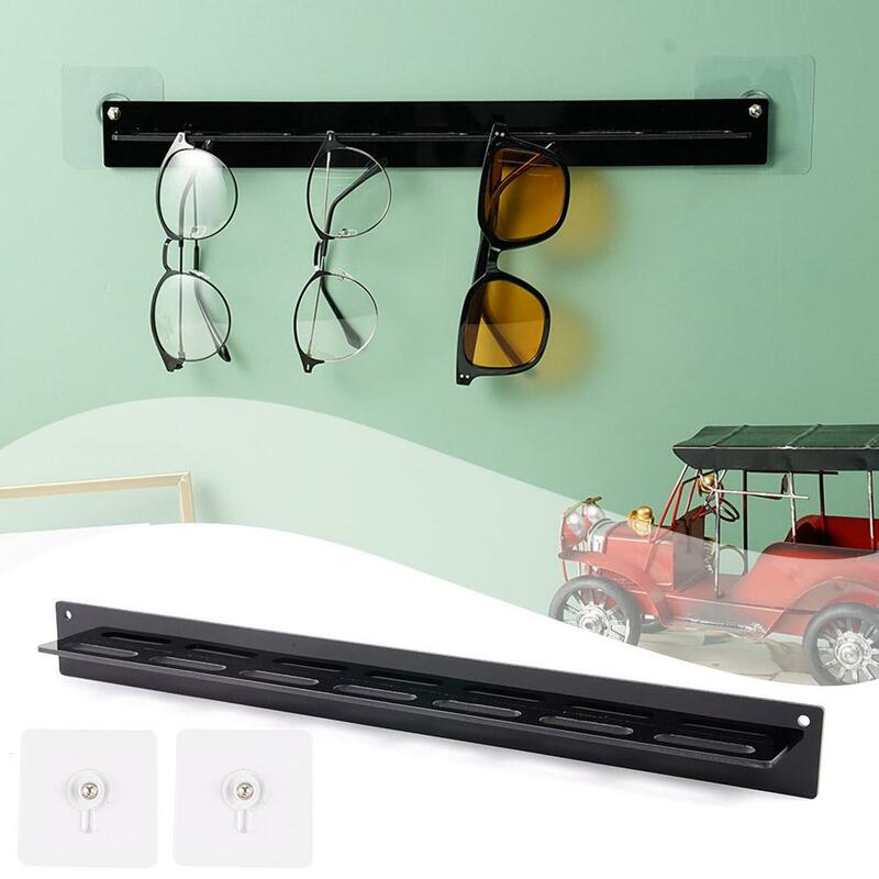 Organizador de gafas de sol de acrílico montado en la pared, soporte de almacenamiento colgante, estante de exhibición de gafas, estante de joyería