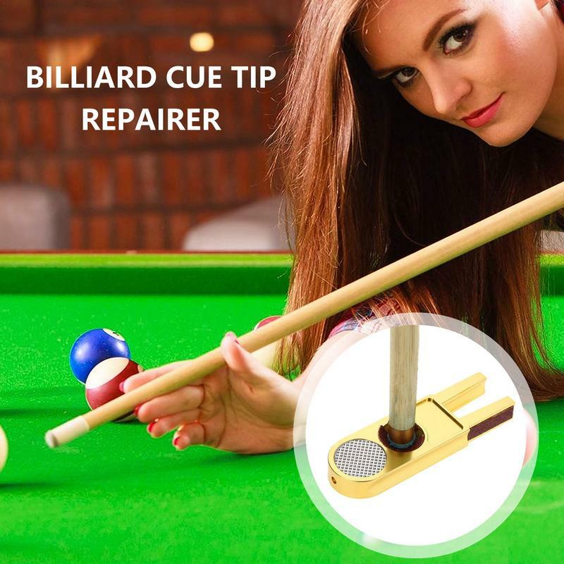 Cue Tip Shaper 5 In 1 Metal Cue Tip Sander U Shaped Pool Cue Accessories Multifunctional Tip Trimmer For Shaping Cues Repair