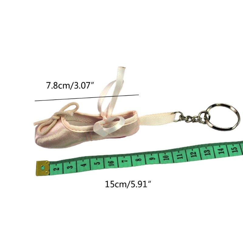 L5YA sleutelhangers balletschoen sleutelhangers rugzak hangers cadeau voor modeliefhebbers