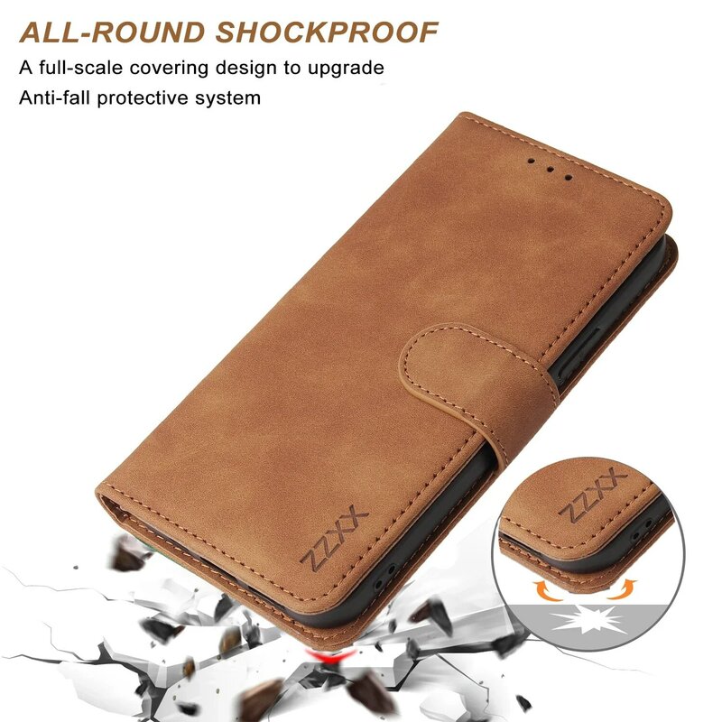 Zzxx Leder Brieftasche Handy hülle für iPhone 15 Pro Max 14 13 Mini 12 11 xs xr x se 2022 8 7 6 6s plus Flip-Card-Steckplatz halter Abdeckung