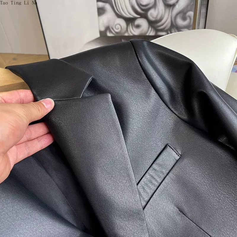 2023 New Silhouette giacca in vera pelle di pecora speciale abito in vera pelle di montone W29
