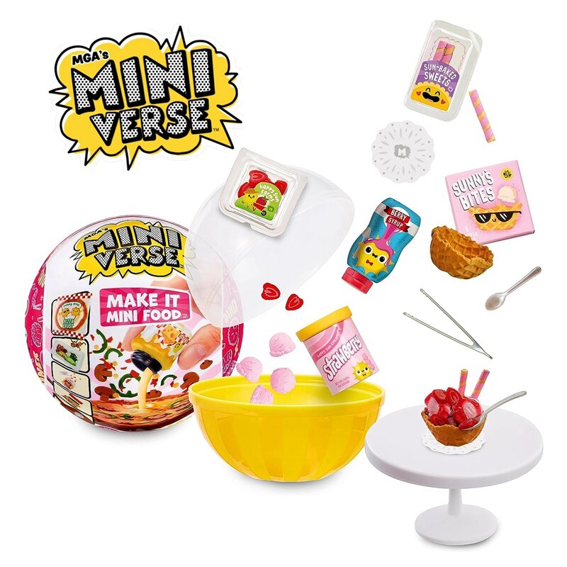 Mini Verse Micro Landscape Creation Series, comida, pecera, planta, decoración, miniatura, comida, juguete, regalos para niños