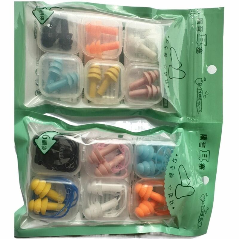 Sports Diving Surf Box-packed Shower For Adult Swim Soft Ear Clips Silicone Earplugs Nasal Protection Nasal Clip Earplugs