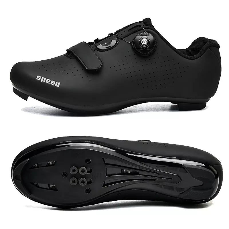 Zapatillas de ciclismo de carretera para hombre y mujer, calzado deportivo plano con calas Spd para bicicleta de montaña y de carretera, novedad de 2023