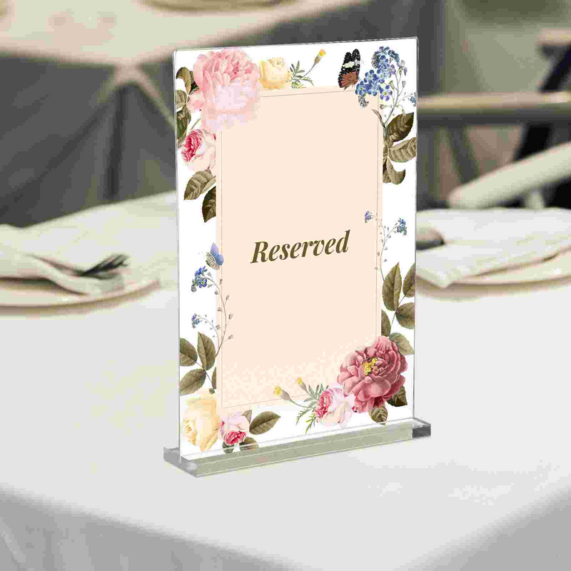3 Pcs A4 Acrylic Table Card Standing Sign Holders For Display Shelf Desktop Price Stands Brochure