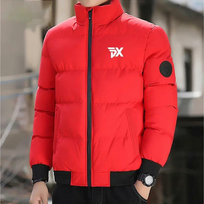 Men's and Women's Golf Jacket Winter New Fashion Printing Warm Zipper Long Sleeve Leisure Outdoor Sports Baseball Golf Top Jacke