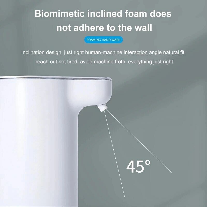 Kolekcja AliExpress 1 szt. Biały automatyczny dozownik do mydła piankowy 300ML inteligentny maszyna do spieniania mydło w płynie podczerwieni dozownik do mydła pompa dozująca odkażacz do rąk
