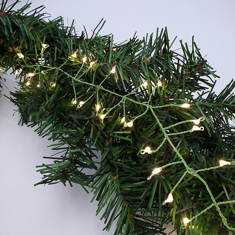 LED 클러스터 크리스마스 트리 스트링 조명, 야외 장식 실내 램프, 할로윈 웨딩 파티 방수 요정 조명, 36M
