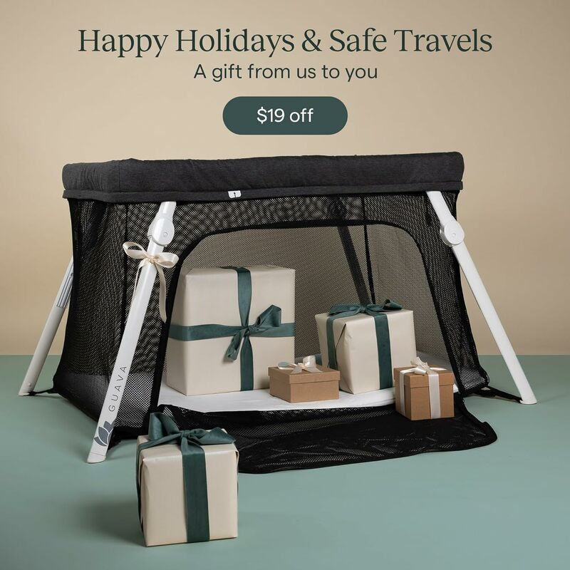 Berço portátil seguro do bebê, Folding Play Yard com colchão confortável para bebês e crianças, Compact Travel Bed, Certified