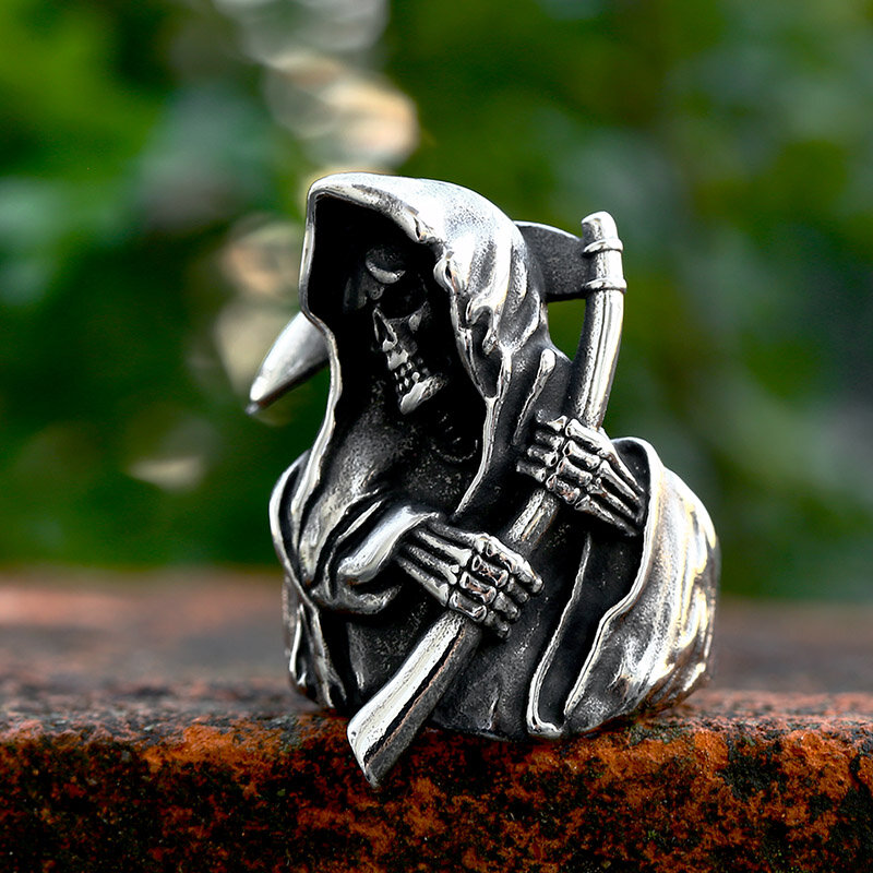 Мужское кольцо с черепом BEIER, недорогое кольцо из 100% нержавеющей стали в стиле панк, байкерское кольцо с черепом и черепом, высокое качество
