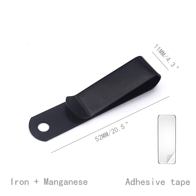 Zen- Clip de Metal para cinturón, Funda de cuero con cierre artesanal, hebilla de gancho, llavero, cuchillo táctico, funda de pistola de cintura